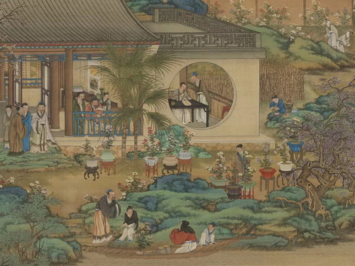 清 畫十二月月令圖(九月)